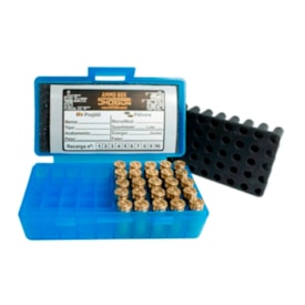 CAIXA SHOTGUN PARA 50 MUNICOES CAL 380 AZUL