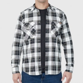 CAMISA INVICTUS LUMBERJACK SUMMER PRETO E BRANCO