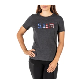 Camiseta 5.11 Feminina Legacy USA Flag Fill Manga Curta – 31014AAI