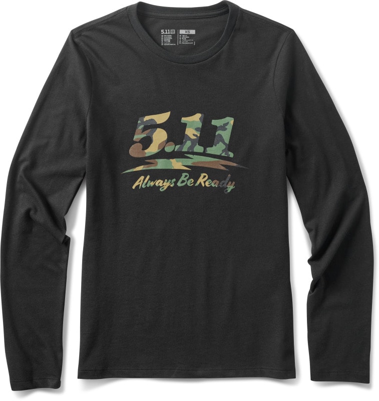 5.11 Tシャツ CAMISETA 5.11 FEMININA LS WOOLAND MOTO LG