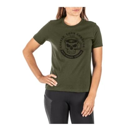 CAMISETA 5.11 WM COFFEE THEN CONQUER