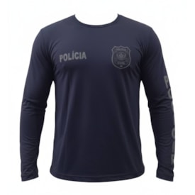 CAMISETA PONTO50 POLICIA SP MASCULINA NEGATIVO_