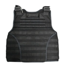 CAPA DE COLETE FELINE MAGNI PLATE M PRETO_