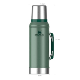GARRAFA STANLEY CLASSIC 950ML PRETO
