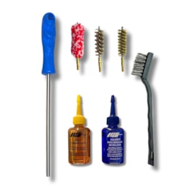 KIT LIMPEZA LH ESCOVAS LUXO ARMA CURTA COM VARETA 38_380_9MM_357_