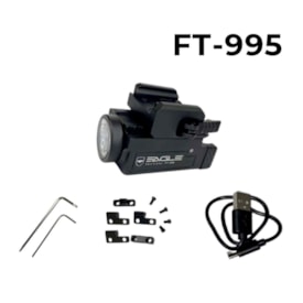 LANTERNA EAGLE COM TRILHO PARA ARMA 600 LUMENS