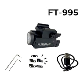 LANTERNA EAGLE COM TRILHO PARA ARMA 600 LUMENS FT-995