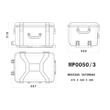 MALA DE CARRINHO PATOLA MP-0050