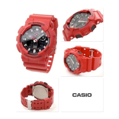 RELOGIO CASIO G-SHOCK ANADIGI GA-100B-4ADR_