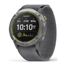 RELÓGIO GARMIN ENDURO PRATA PULSEIRA CINZA LOOP
